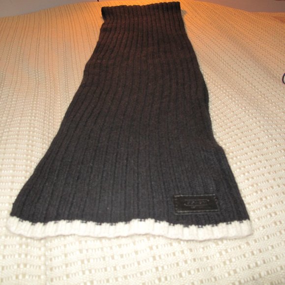 Coach Wool and Cashmere Blend Scarf - Picture 6 of 7